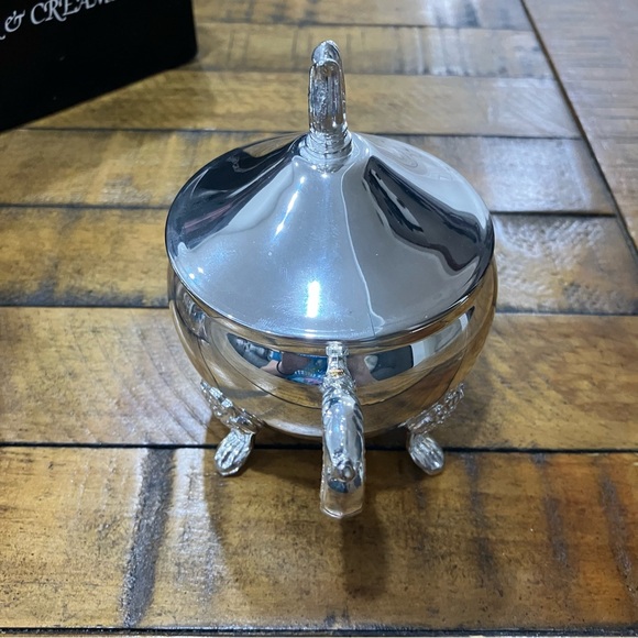 Vintage | Elegance | Silver Plated Sugar and creamer set - Picture 9 of 14